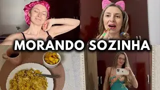 Vlog morando sozinha : trabalho de home office, alimenta&ccedil;&atilde;o saud&aacute;vel e comprinhas