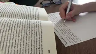 ASMR Writing Sounds on Hardwood Floor - No Talking - Pen 🖊️