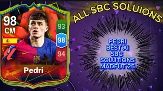 PEDRI 98 RATED BEST X1 | ALL 17 MADFUT SOLUTIONS | MADFUT SBC SOLUTION | MADFUT 25