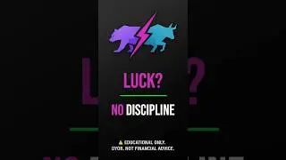 Trading isn&rsquo;t about luck 🍀 It&rsquo;s about discipline and consistency.