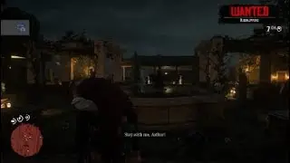Red Dead Redemption 2 crazy cross fire at angelo bronte mansion!!!