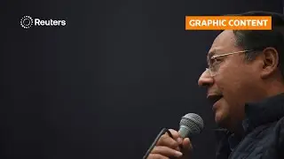 WARNING: GRAPHIC CONTENT: Bolivia's president demands end to opposition blockades
