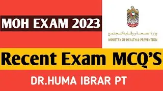 MOH Exam Questions 2023 |Physiotherapy Questions |MOH |Prometric MCQ'S