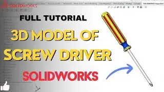 Engineering Excellence: SolidWorks 3D Screwdriver Model Design Unveiled! #solidworks #screwdriver