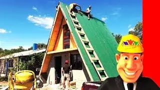CASA CABAÑA ALPINA LADRILLO MADERA TRONCO, MELO, URUGUAY