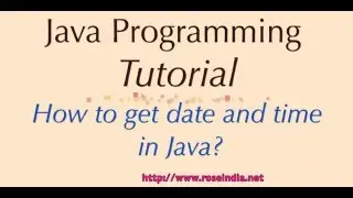 How to get date and time in Java?