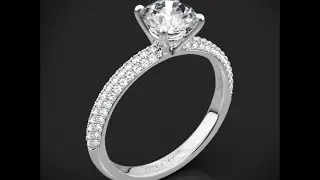 Simon G LP1935-D Delicate Diamond Engagement Ring