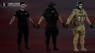 PACK SKINS POL&Iacute;CIA ESTILO FIVEM | GTA SA ( SAMP / MTA ) |  ANDROID / PC