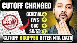 Shocking 😳Cutoff Changed After Offical Data📊|Good News For General Cutoff Will Drop🔥|OBC EWS SC/ST