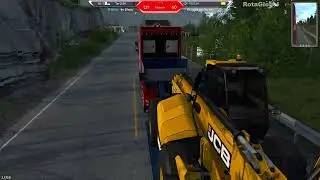 NORUEGA - MANIPULADOR TELESCÓPICO JCB - De Dombás até Hamar (201km) no mundo da simulação ETS2