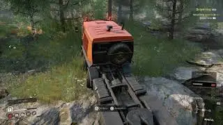 4K SnowRunner mission of Datamining (Rescue Service Trailer)