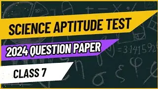 Science aptitude test class 7 | chemistry aptitude test 2024 Tripura chemical society 