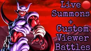 🔴 LIVE! Summons for LF Fusing Super Gogeta & Super Janemba + Custom Viewer Battles! | DB Legends