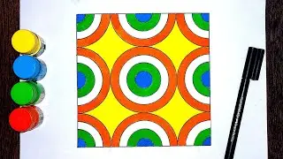 Square Pattern | Seamless Circular Pattern in Square | Impossible Circular Patterns | Learn & Art