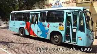 Terminal de ônibus da praça coração de Jesus em Fortaleza.