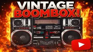 InterSound Super Jumbo Vintage Iconic Ghetto Blaster Stereo Cassette Boombox