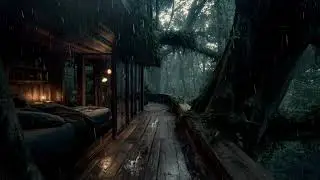 Night Thunderstorm & Dark Rain 🌩️ Ultra-Relaxing Ambience for Deep Sleep