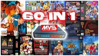 60 in 1 Neo Geo MVS China Cart Waku 7, Twinkle Star Sprites, Nam 1975, Super Spy & More!