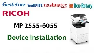 Ricoh MP 2555 Installation,  How to install a Ricoh MP 2555 or MP 3555 photocopy machine?