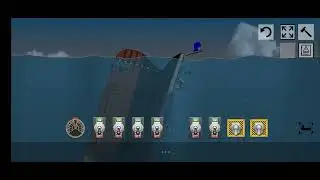 RMS titanic sinking in floating sandbox 