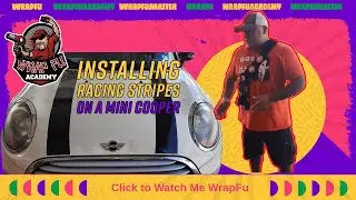 Wrapfu with The Rubester #racingstripes #knifelesstape #installationtips #wrapinstaller #wrapshop