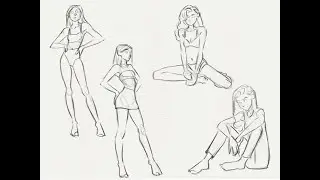 Easy Figure Drawing Study | Timelapse for Beginners
