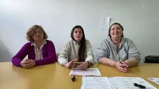 Lucila Toral, Pamela Fern&aacute;ndez y Elizabeth Gazi sobre el Bingo de la Escuela de Comercio de Realic&oacute;.