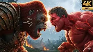 King Kong vs Red Hulk - Battle Ignites Aboard a Military Cargo Plane