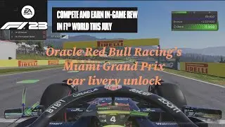F1 23 Oracle Red Bull Racing&rsquo;s Miami Grand Prix car livery unlock