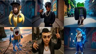 😆all TOP video italian brairot music song with tralalero tralala
