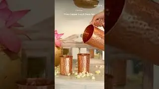 Best Rakhi Gifts for Bhaiya Bhabhi: Pure Copper Jug & Glass Set | Rakhi 2024  #amalaearth #rakhi