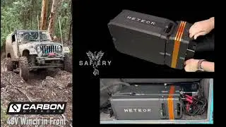 48V Carbon Offroad Winch and 48V Safiery Meteor with Scotty AI 125A DC DC can deliver 4kW to winch