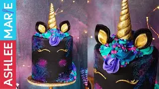How to make a Galaxy Unicorn Cake Decorating Tutorial