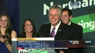 Terry McAuliffe 2013 Victory Speech (C-SPAN)