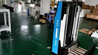 717 High accuracy double steering wheels SMT magazine transfer AGV