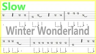 Ray Charles - Winter Wonderland (Slow) Guitar Solo Tab+BackingTrack