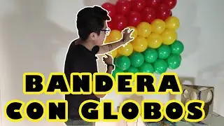 ✅ BANDERA DE UN PAÍS HECHA CON GLOBOS (PARA PRINCIPIANTES) 🎈