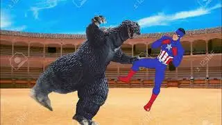 Super Soldier vs Godzilla (Thor: Ragnarok)