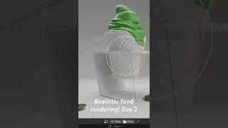Day 3 of 30 days of food in blender #blender3d #animation #processvideo
