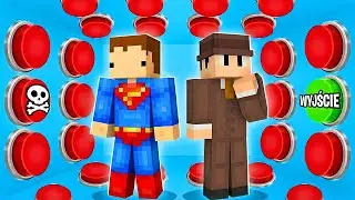 100 PRZYCISKÓW, ALE TYLKO JEDEN NAS UWOLNI W MINECRAFT!