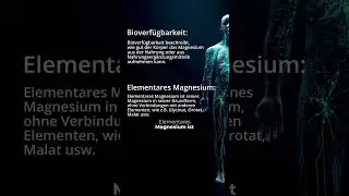 Bioverf&uuml;gbarkeit & elementares Magnesium erkl&auml;rt #gesundheit #ern&auml;hrung #magnesium