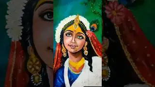 radha rani  acrylic painting 🖌️🎨 #artboyprasanta #art #radharani