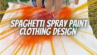 Using spaghetti noodles to make shirt art!