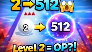 2 Se 512 Tak 😱 | Satisfying Merge Ball Run Game