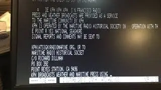 Universal M7000 decoding SITOR B FEC  from KPH on 6324.5khz