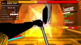 Swordsmachine quick kill using chainsaw/projectile boost spam Ultrakill