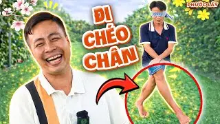 Thử Thách Bịt Mắt Đi Chéo Chân Lụm Ngay 1 Củ Liền Tay | Phước Lầy