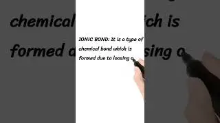Ionic bond definition | Handwriting definitions, classification of animals and lectures of biology