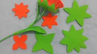 Como Cortar Sépala em E.V.A com 4,6,8 Pontas/Molde de Sépala Flor E.V.A
