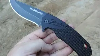 Milwaukee 3.5&rdquo; HARDLINE Smooth Blade Pocket Knife